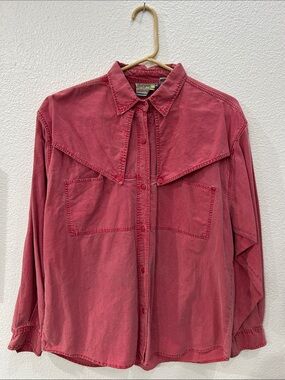 Dusty Rose Gordon & James Western Button-Up Shirt, Medium